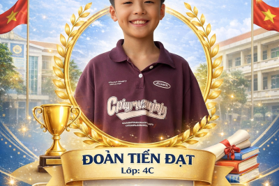 VINH DANH HỌC SINH ĐOÀN TIẾN ĐẠT – NIỀM TỰ HÀO CỦA TRƯỜNG TIỂU HỌC NGHĨA PHONG